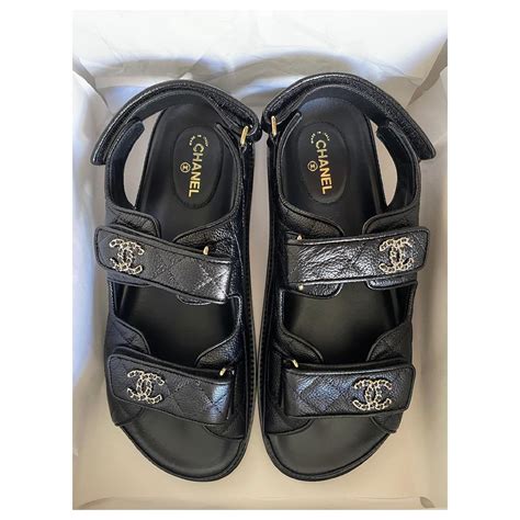 sandales inspiration chanel|Chanel dad sandals.